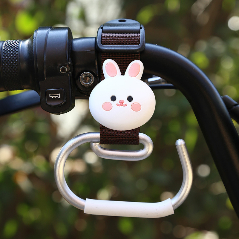 電気自動車のフックの前の漫画のかわいいベビーカーの荷重のフックの神器の小さい毛のロバのナイロンのひものフック|undefined