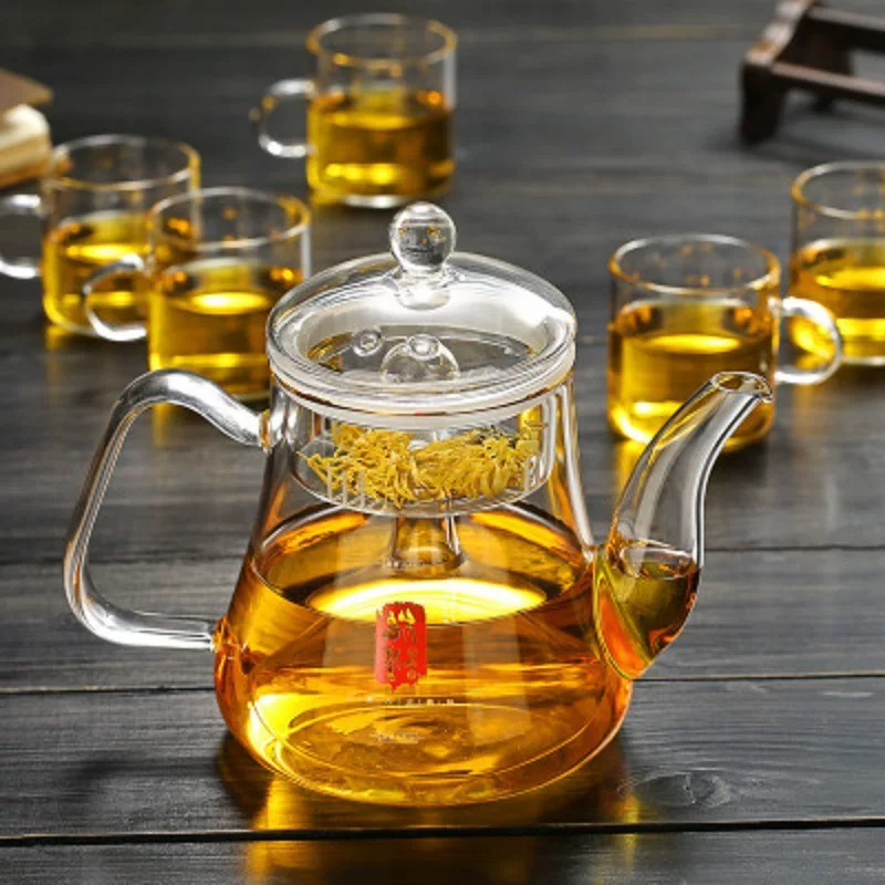 Glass teapot, capacious material, herbal tea, wholesale