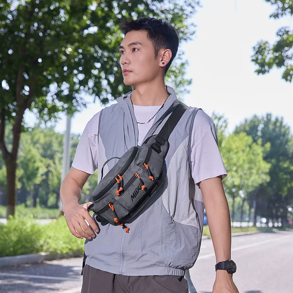 Outdoor cycling multifunctional leisure travel sports large-capacity multi-use shoulder crossbody bag hiking trekking chest bag