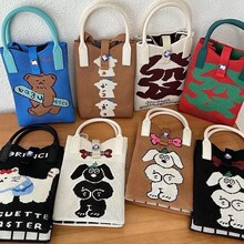 2025春季新款手机包飞织包休闲女士包便携nice小白猫百搭可代发