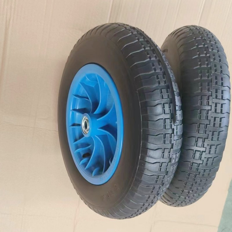 青岛厂家批发350-8发泡轮直纹花纹手推车用轮子