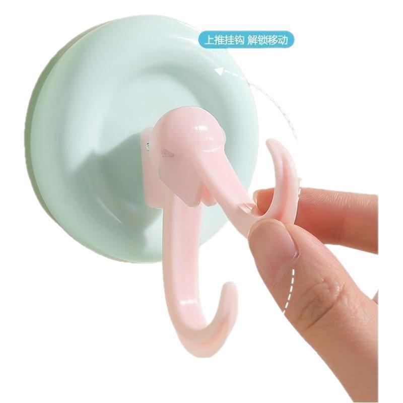 新しいドーパミン吸盤フック粘着衣類フック浴室トイレ壁耐荷重タオル跡のない粘着フック|undefined