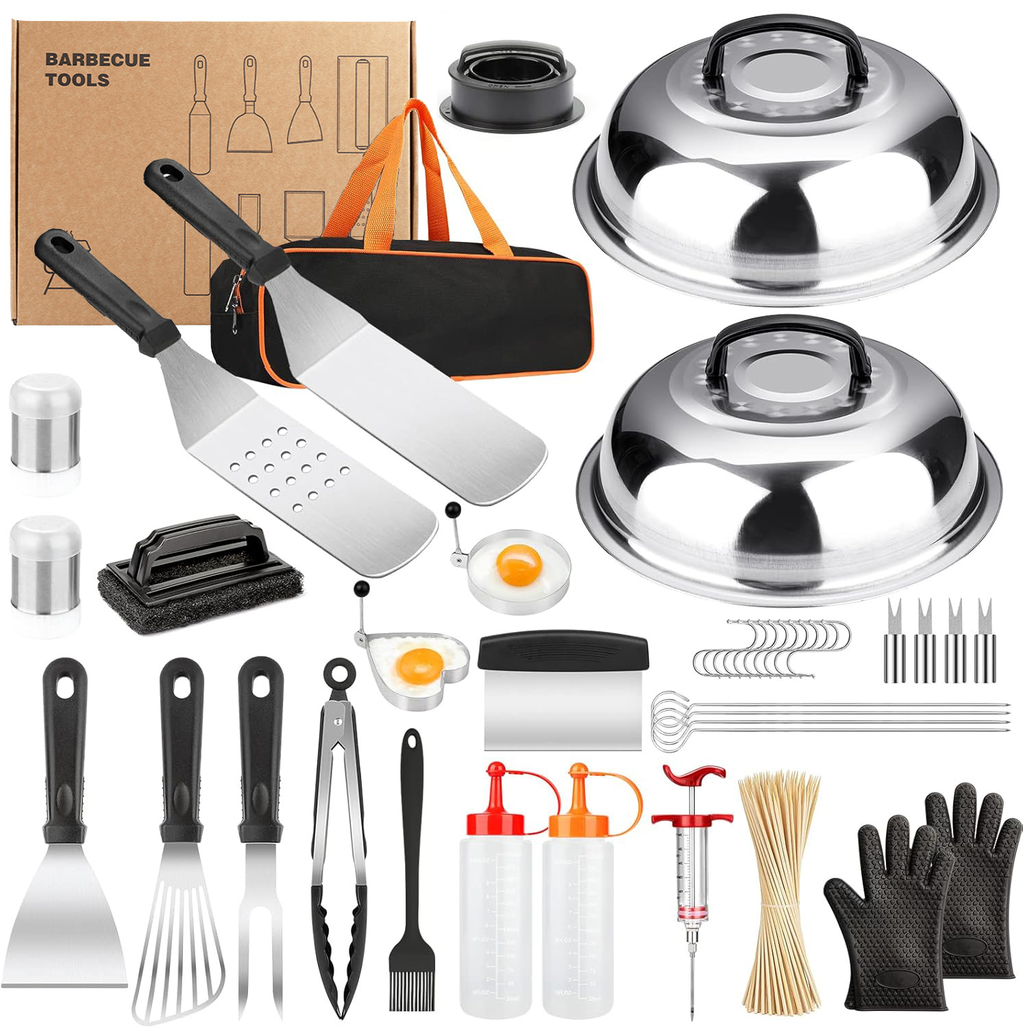 Transfronterizo Amazon spot set de herramientas de barbacoa al aire libre de acero inoxidable placa de parrilla set de herramientas de barbacoa