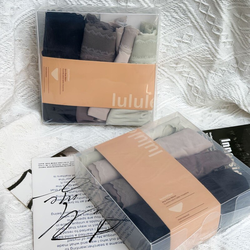 Lemon Home Modal Fine 100 Count Anti-Static Breathable Water-Absorbent Smooth and Comfortable Boxed Transparent Women's Underwear