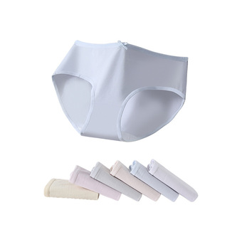 女士内裤新款纯棉中腰透气包臀全棉抑菌裆四季少女三角内裤批发