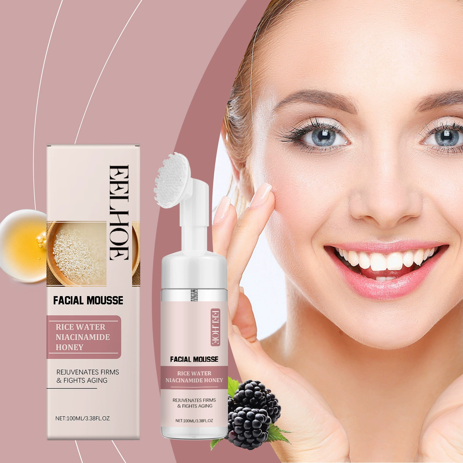 Делик Cleansing молочко, мягко отшелушняющий питательный блестящий мусс для лица, нежное очищение