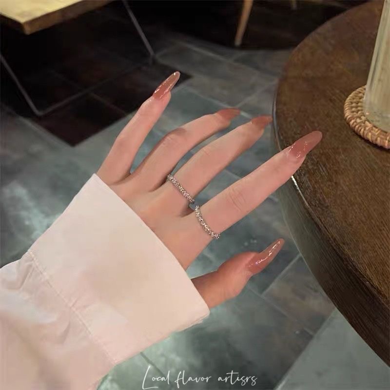 Minimalist Adjustable Designer Ring For Women Silver Statement_voghion.com