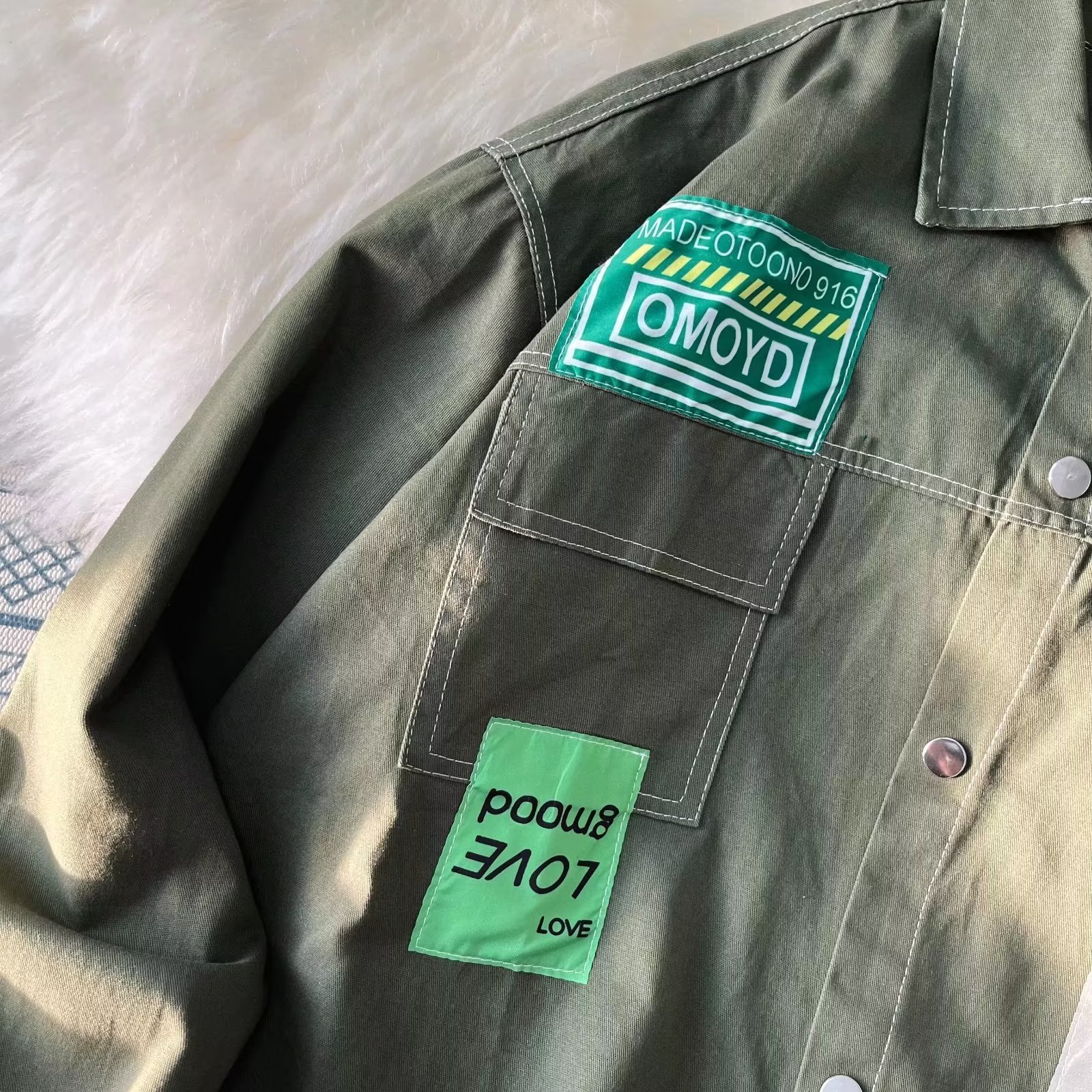 Camisa de manga larga, chaqueta de herramientas para hombres, tendencia de primavera y otoño, camisa casual suelta, ropa de otoño para hombres, estilo de Hong Kong casual