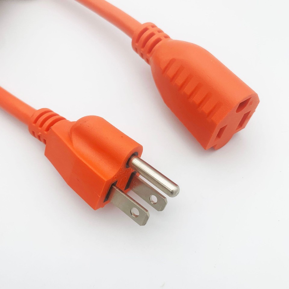Cable de alimentación de enchufe masculino y femenino estándar americano Cable de extensión americano de tres enchufes para el hogar América del Sur Cable eléctrico image 4