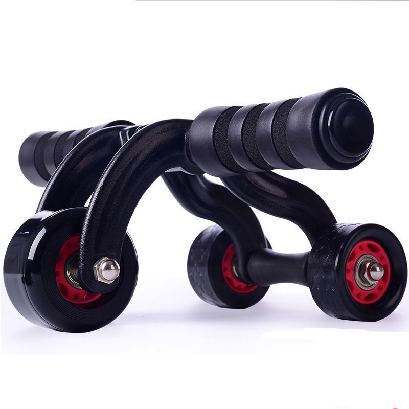 Three-Wheel Abdominal Fitness Wheel, Abdominal Muscle Wheel, Roller Sports Equipment for Men and Women, Home Abdominal Tightening and Abdominal Fitness Equipment, Factory One Piece Wholesale