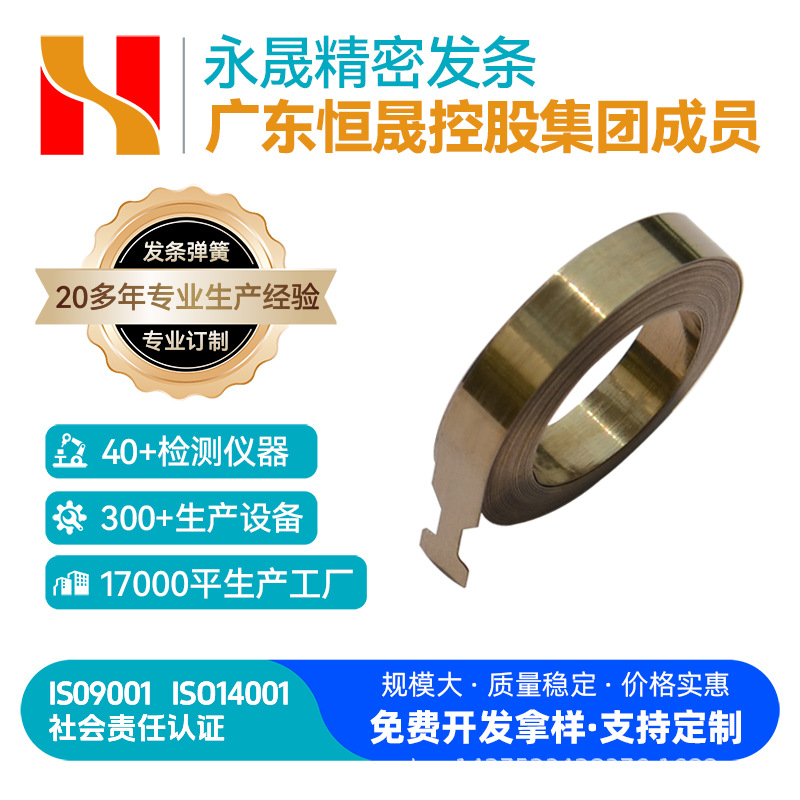 卷尺收线发条弹簧钢带卷弹簧厂家直销货期稳定发条弹簧定制