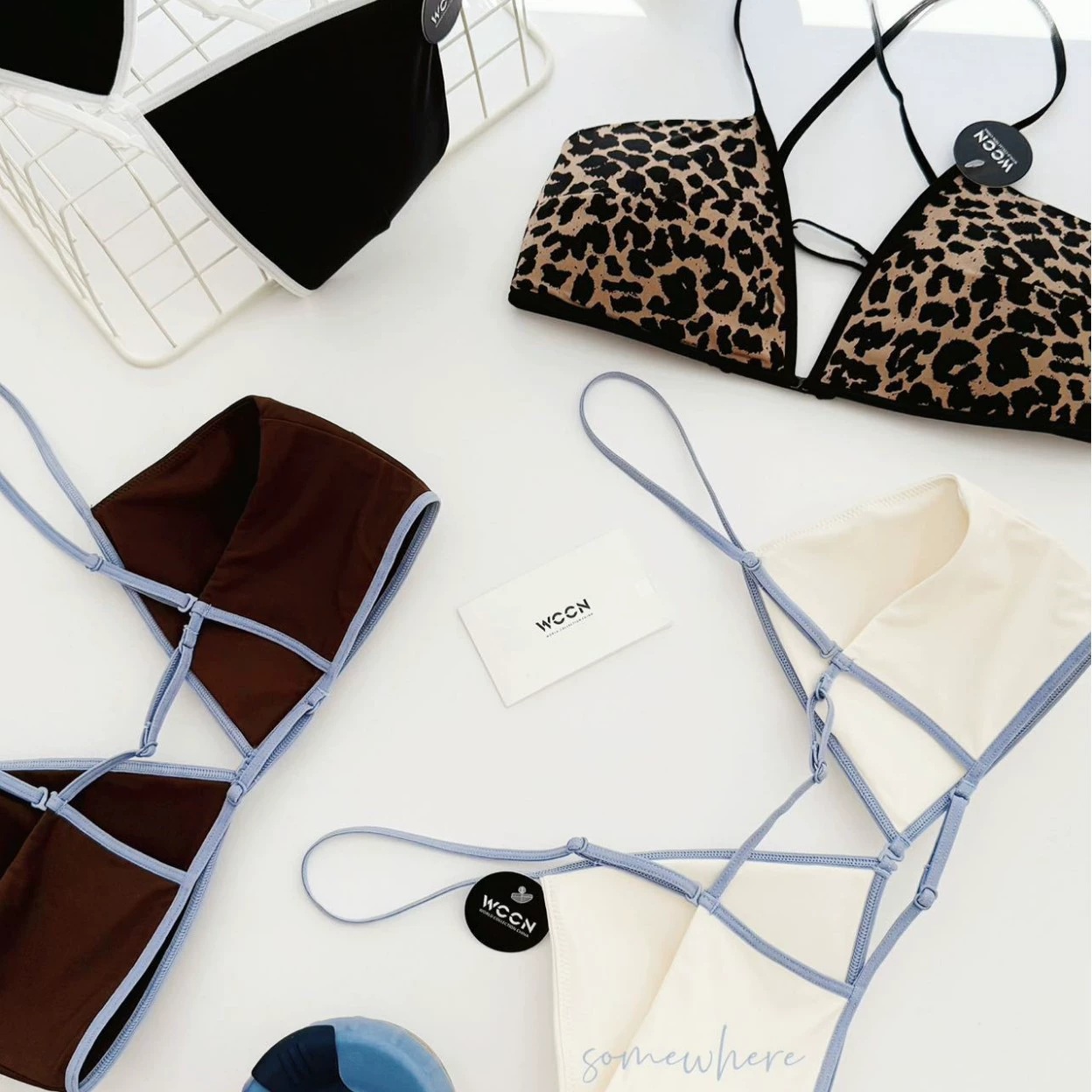 Underwear от WCCN Design, набор, минималистичный бюстгальтер, американский стиль, красивая спина