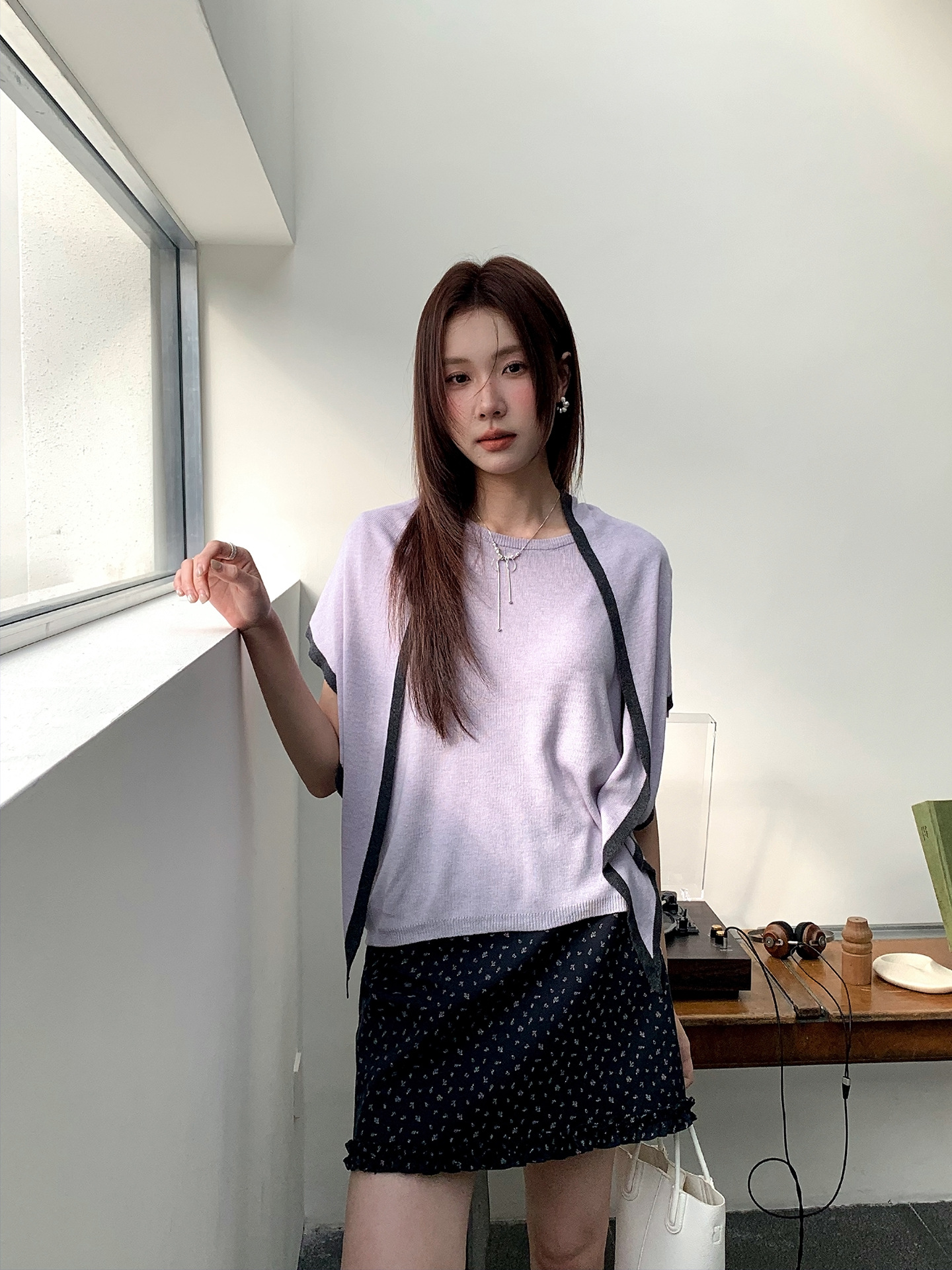 26ye018 light purple two-piece set