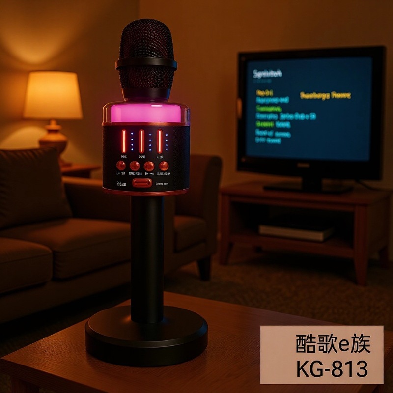 Coolge Kg813 Bluetooth Wireless Colorful Microphone Karaoke Children's Singing Microphone K Audio All-In-One Machine