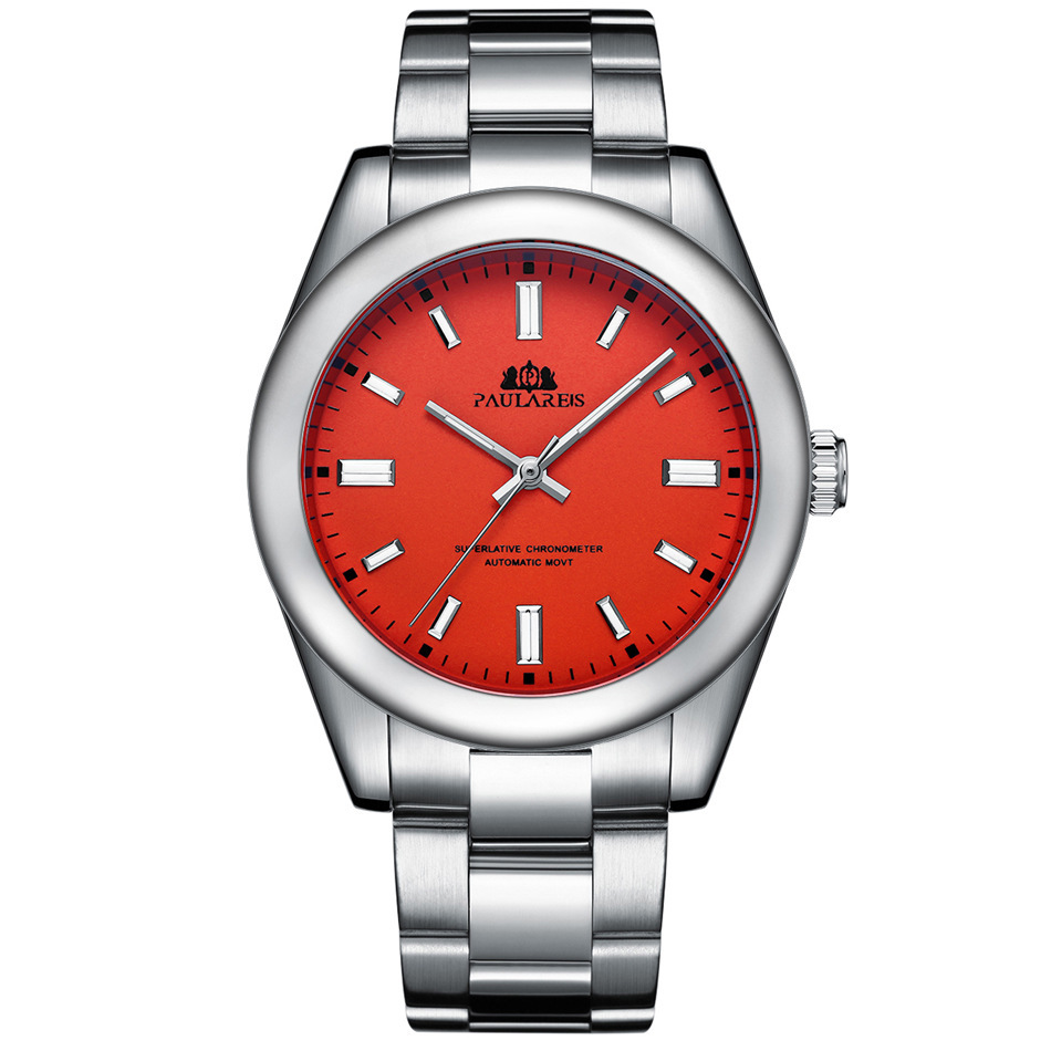 Automatic Men's Mechanical Watch With Luminous Steel Bracelet_voghion.com