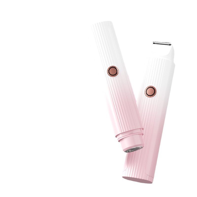 新型無線充電毛剃り器ダブルヘッド携帯ミニ私処陰毛電動毛剃刀女性脱毛器|undefined