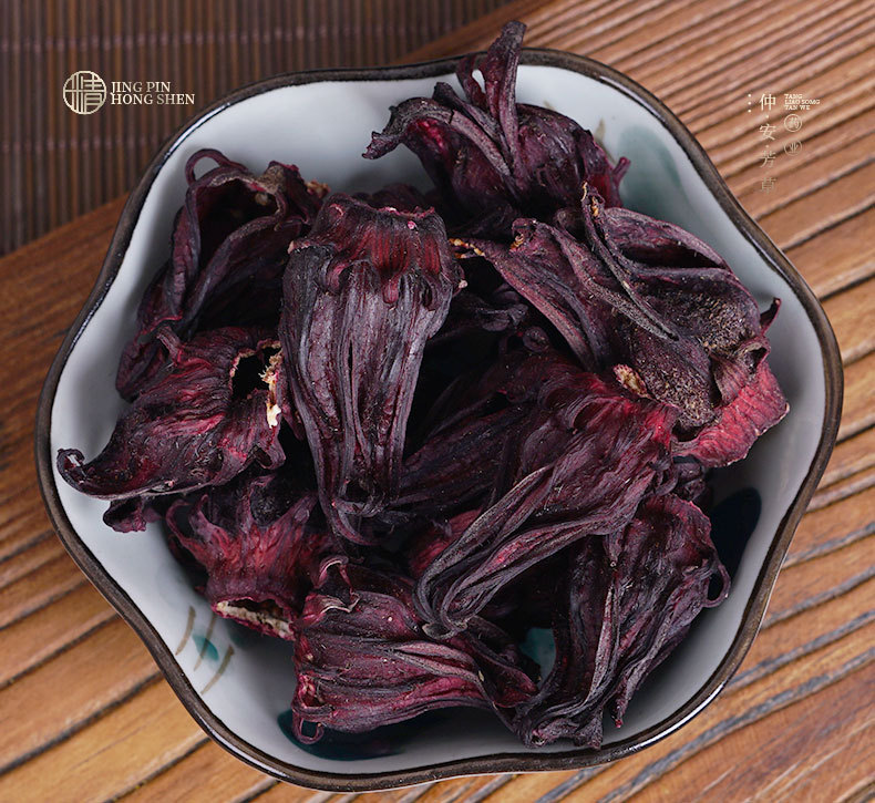 Roselle Dried Flowers (Hibiscus sabdariffa) — Yunnan Luoshen Hua Herbal Tea, 500g Bulk key features
