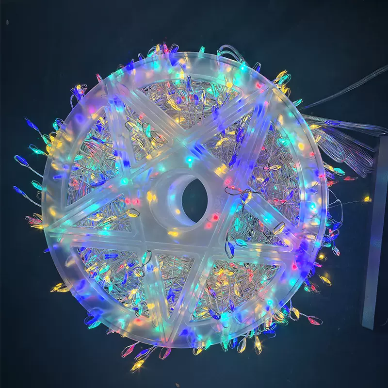 加工跨境LED鞭炮灯蜈蚣灯串圣诞节庭院装饰批发防水布置太阳能