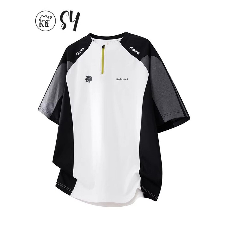 Big Brand Quick-Dry T-Shirt for Men and Women, Short-Sleeved 2026 New Summer Outdoor Sports Cycling Wear, American-Style Patchwork Polo Shirt Big Brand Quick-Dry T-Shirt for Men and Women, Short-Sleeved 2026 New Summer Outdoor Sports Cycling Wear, American-Style Patchwork Polo Shirt