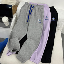 ADER裤子女收口百搭时尚春秋宽松休闲裤束脚裤男女款高腰显瘦长裤