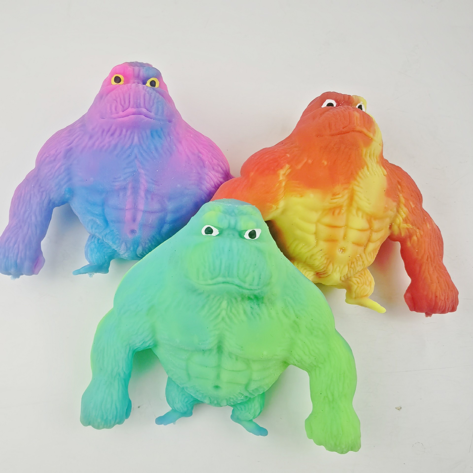 Orangután luminoso de juguete de descompresión, rebote lento, arena, venta al por mayor en puestos nocturnos