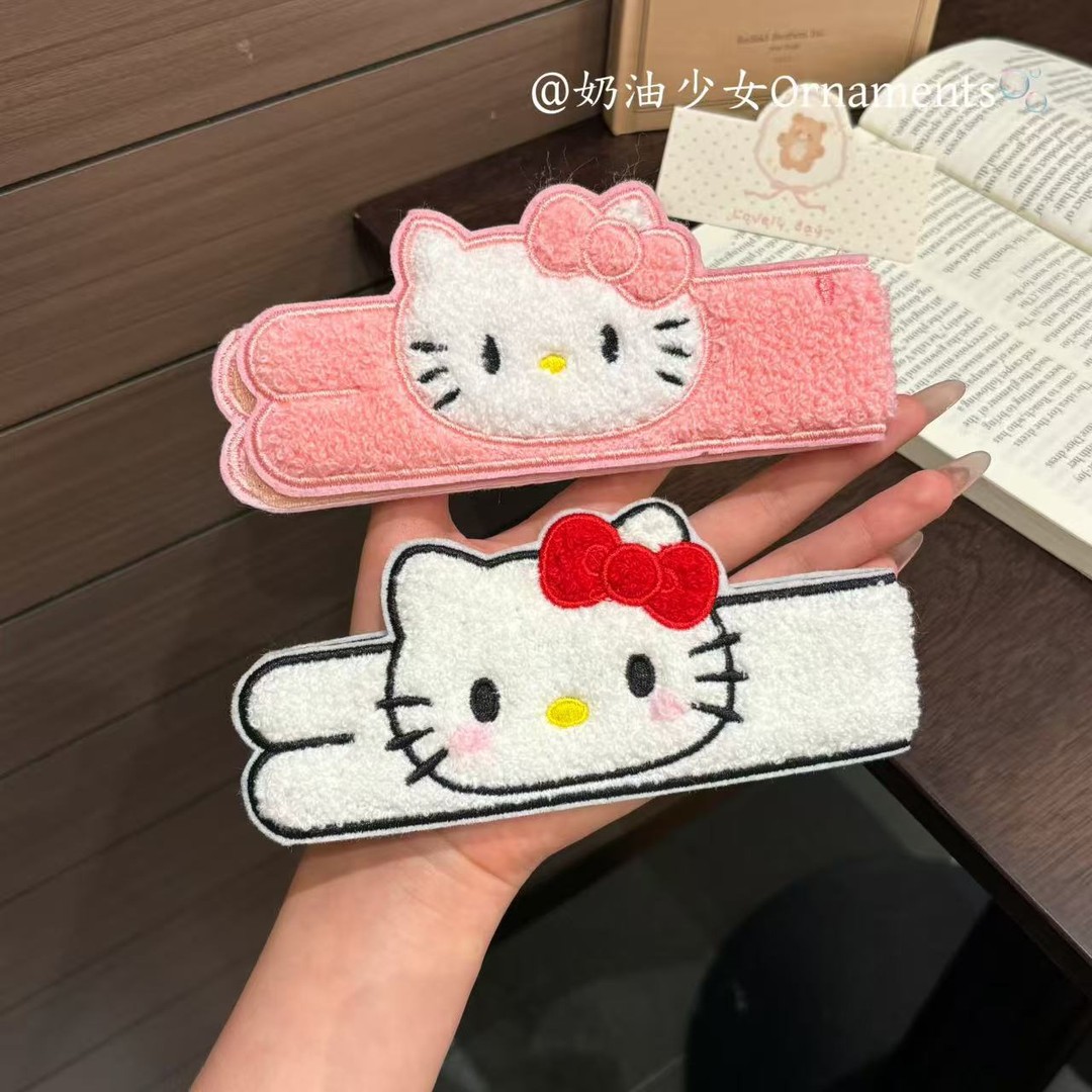 Sweet and cute cat hair clip, face-washing bangs clip, dual-use hairband for bun hairstyle, sweet and cute magic hair accessory