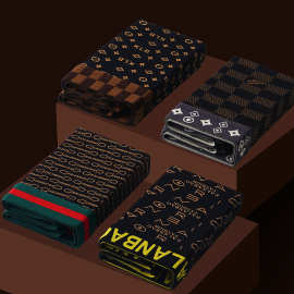 男士内裤男平角裤印花纯色花四角裤中腰短裤头男潮流多多