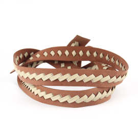 双面绒皮绳手编配件男女时尚个性服装腰带配饰 帽子围带装饰批发