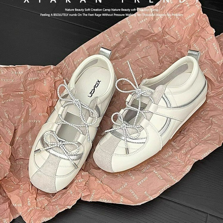Korean German Training Shoes Women's 2025 Summer New Fashionable All-match Comfortable Foot-showing Small Sports Casual Mary Jane Shoes Korean German Training Shoes Women's 2025 Summer New Fashionable All-match Comfortable Foot-showing Small Sports Casual Mary Jane Shoes
