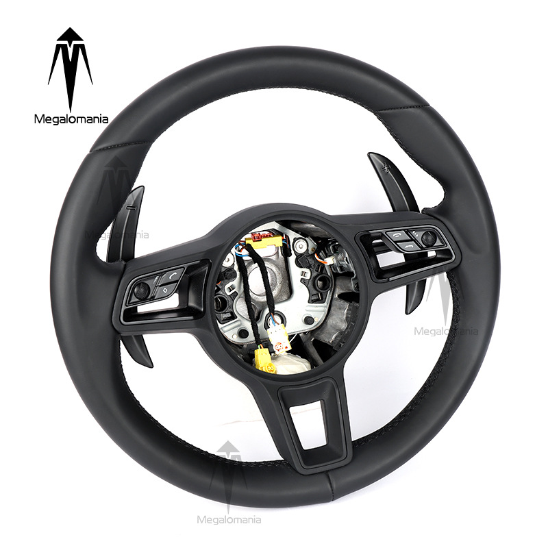 Suitable for Porsche Panamera, Cayenne, 911, Taycan, Macan, 718 Full Leather Steering Wheel Modification