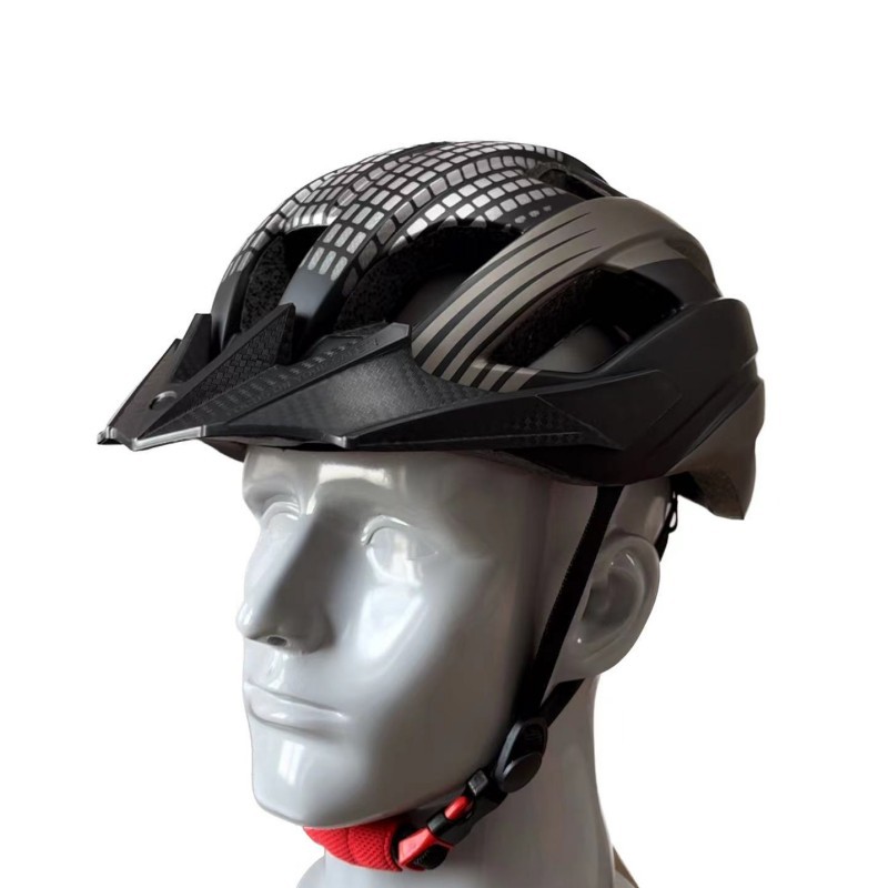 单车轮滑帽子山地公路自行车一体成型骑行头盔外卖快递小哥安全帽