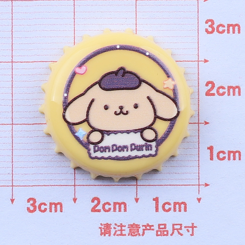 Dibujos animados Sanrio animal botella tapa resina accesorios crema pegamento hecho a mano DIY teléfono móvil Shell taza de agua horquilla material decorativo