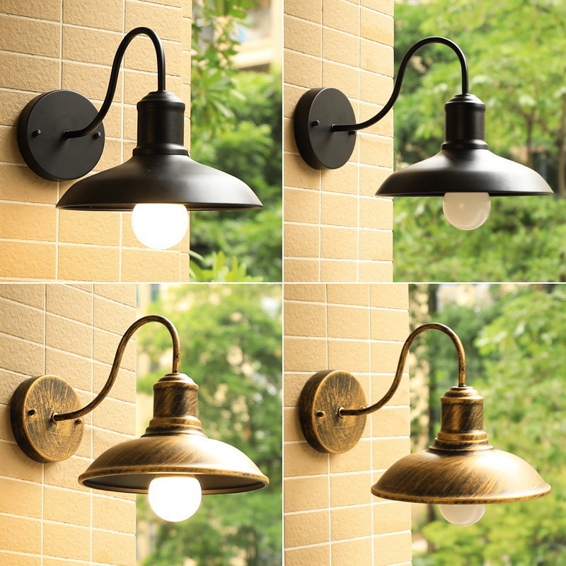 Indoor and Outdoor Wall Lamp Waterproof American Retro Loft Industrial Style Balcony Courtyard Lamp House Lighting Terrace Lamp