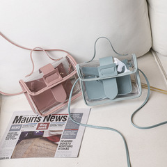 2023 Korean version transparent jelly women's bag summer shoulder crossbody bag PVC jelly bag manufacturer wholesale