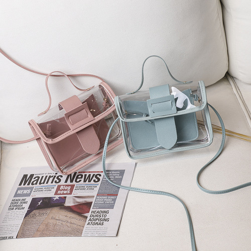  Korean version transparent jelly women's bag summer shoulder crossbody bag PVC jelly bag manufacturer wholesale