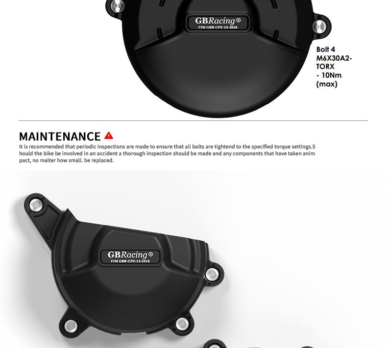 Ducati Supercar Panigale V4 / V4S Modified Engine Anti-Fall Protective Cover Side Cover