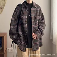 Ретро демисезонная японская куртка, рубашка, стиль Chanel, оверсайз, увеличенная толщина