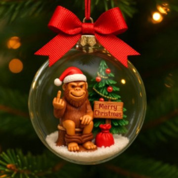 Шар рождественский Дизайн 38 в подарочной коробке