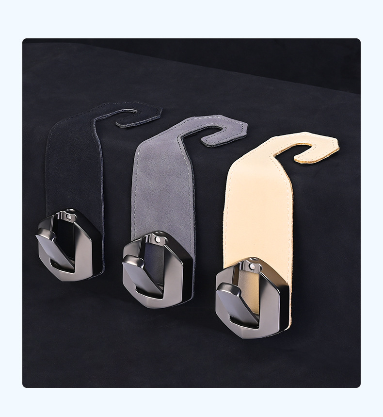 Car seat back hidden hook suede car hook seat back car interior hidden magnetic storage hook