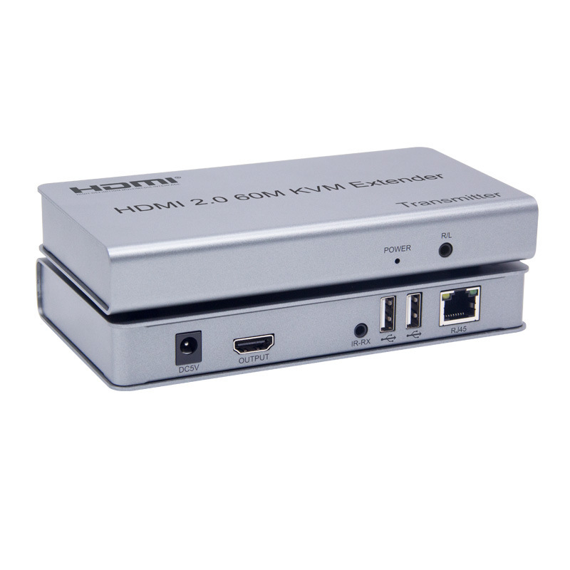 HDMI 2.0 60m KVM extender HDMI single network cable extension amplifier HDMI signal extension transmission 60m