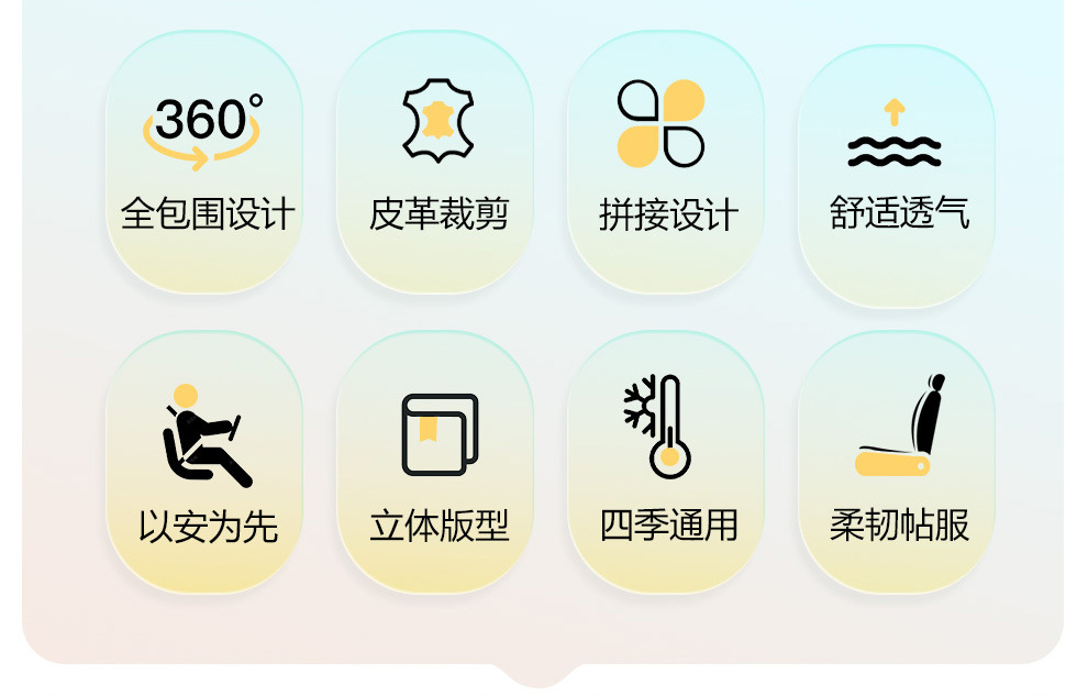 Wuling Hongguang Mini Special Seat Covers, 25 Models Four-Door Version Seat Covers, Full Surround Four-Season Seat Cushion Covers, Leather and Linen