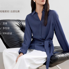 高级感气质衬衫女2025秋季新款轻熟风简约知性质感松弛感宽松上衣