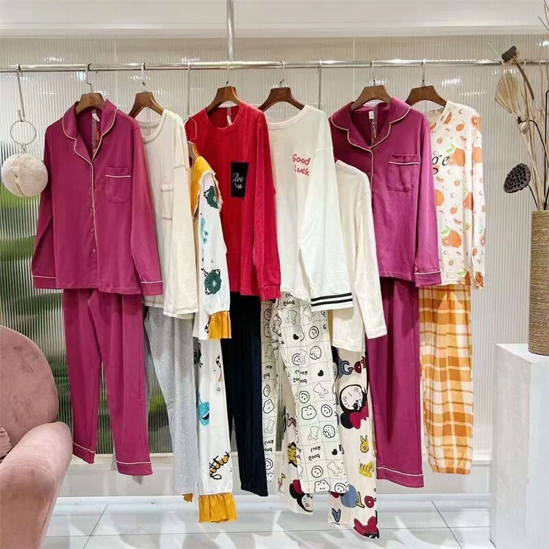 Meng. Qu 24 tengchun pure cotton long sleeve suit cute cardigan can be worn outside plus size home wear brand discount supply