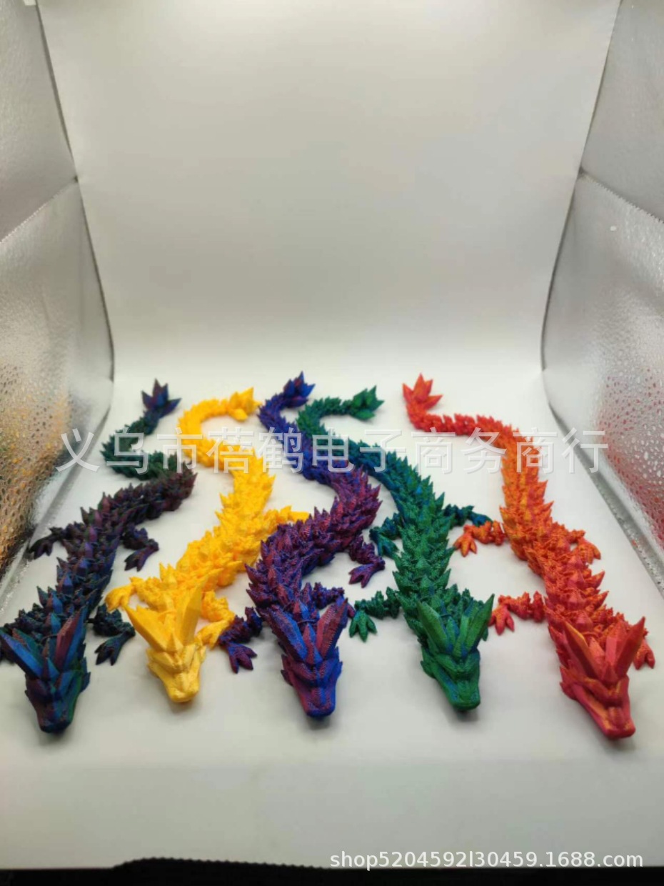 Tanque de peces paisaje decoración 3D impresión conjunta dragón chino decoración creativa conjunto dragón huevo Halloween Navidad