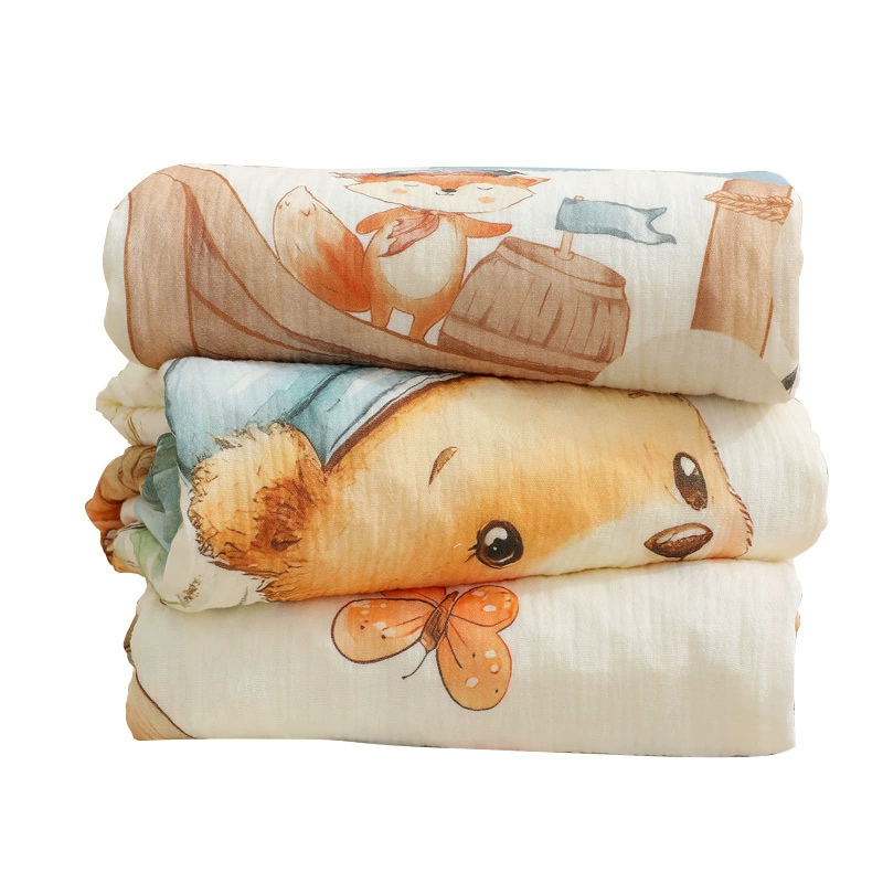 Children's cartoon gauze waterproof breathable hermetic physiological sheet, washable, water absorbent