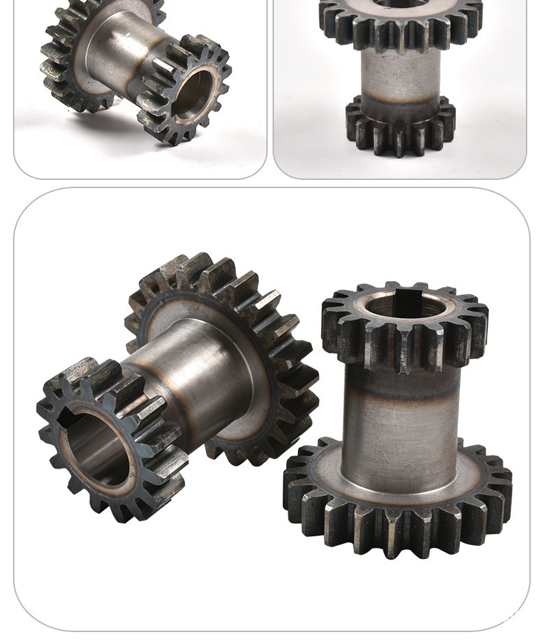 Reducer gear, dual-gear accessories, mechanical equipment shift gear, non-standard parts processing