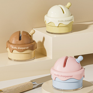 Ice cream sharpener household kitchen knife multi-functional suction cup fine grinding fast grinding scissors kitchen knife cutting tool