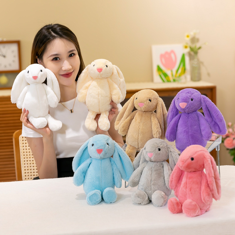 Cute Long-Eared Rabbit Plush Toy Doll Cross-Border Foreign Trade Easter Bunny Doll Wholesale in Stock