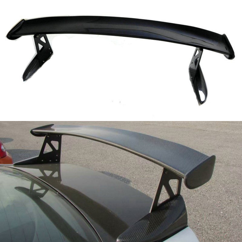 Car modification carbon fiber GT large tail sedan universal car running wing lightweight fixed wind wing racing wing