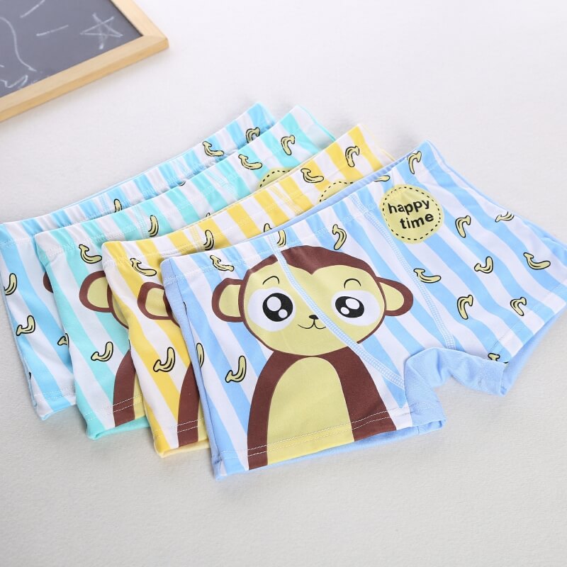 男女童内裤 牛奶丝平角女孩四角平裤裤女宝宝不夹屁屁pp夏季薄款|ru